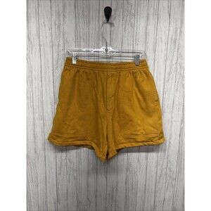 Mens Size S/M Bode Rugby Shorts Yellow